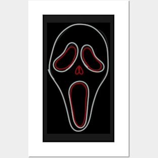 neon scream Posters and Art